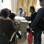 中国の中規模病院、小児科の診察室